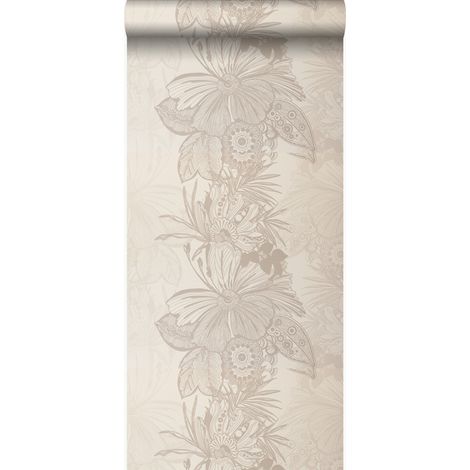 papier peint fleurs beige - Origin Wallcoverings (1/3)