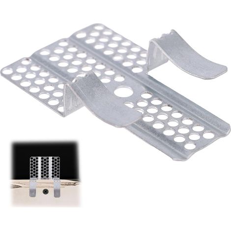 24pcs Clips de Réparation pour Cloisons Sèches, 1,27cm Robuste Métal Clips de Fixation Cloisons Sèches avec Vis Assorties pour Murs Endommagés Fixation DIY (1/5)