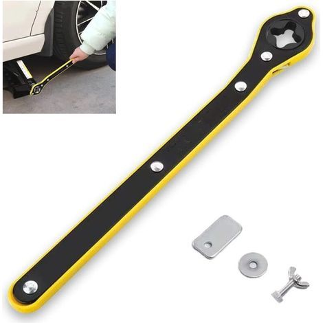 Ratschenschlüssel für Wagenheber, geeignet für kleine SUVs, ein unverzichtbares Handwerkzeug für Autofahrer – 1 Set (1/5)