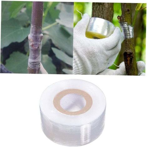 Cinta autoadhesiva para injertos de árboles frutales, película transparente para injertos, accesorios para herramientas de jardinería.