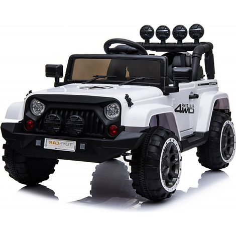 Macchina Elettrica per Bambini Fuoristrada Adventure 12V con Telecomando Bianco (1/5)