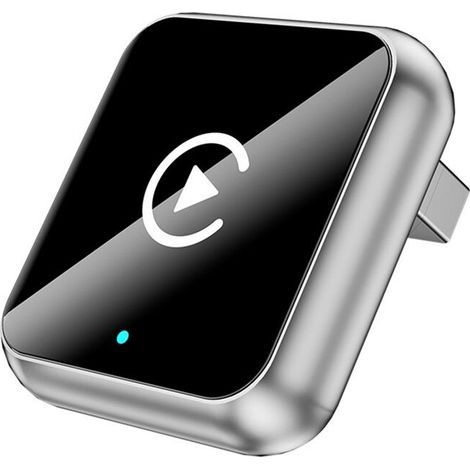 Compatible avec l'adaptateur CarPlay sans fil 2 en 1, le boîtier intelligent AI pour CarPlay/Android Auto, CarPlay USB câblé vers sans fil plug-and-play. (1/5)