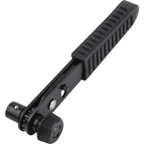 Clé à cliquet noire 1/4 pouce avec poignée de tournevis, adaptée aux raccords rapides avec tête d'entraînement, cliquet bidirectionnel, poignée antidérapante.