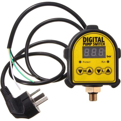 Contrôleur de pression hydraulique numérique automatique pour pompe à eau, interrupteur marche/arrêt, 10 bars, commande intelligente (1/5)