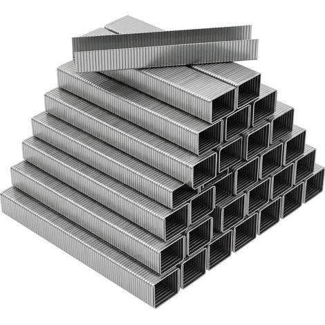 3840 Pièces Agrafes Type 53 11mm en Acier Galvanisé pour Agrafeuse (1/5)