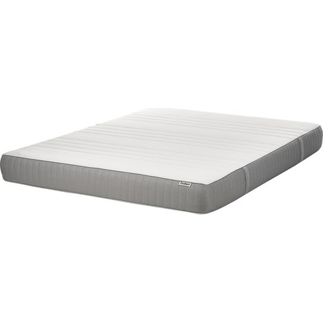 Colchón de espuma viscoelástica firme duro con funda extraíble de poliéster con cremallera accesorios de dormitorio blanco 160 x 200 cm Cheer