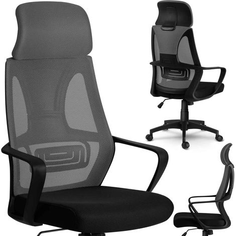 Sedia da ufficio con microrete praga - grigio (1/5)