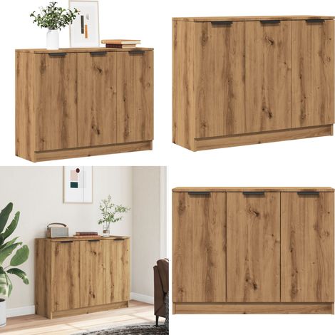 vidaXL Sideboard Artisan-Eiche 90,5x30x70 cm Holzwerkstoff (1/5)