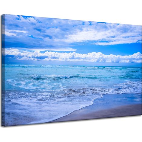 Stampa su tela Natura Mare Blu 120x80 cm