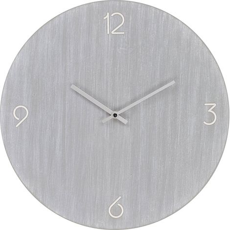 Ravenna Wanduhr lautlos Ø40 hellgrau. (1/4)