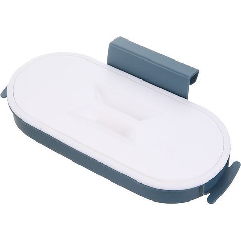 Porte-sacs poubelle avec couvercle, armoire de rangement, porte-sacs poubelle à suspendre à la porte d'un placard de cuisine, porte-sacs poubelle mural, sac de rangement pour la cuisine, articles ména (1/5)