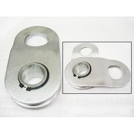 2.5 Ton Heavy Duty Swing Block, Galvanised - Snatch / Pulley / Off Road / 4x4 / Winch (1/2)