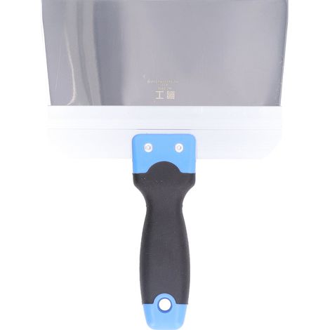 Couteau à enduire en acier inoxydable poli miroir, lames de raclage et de ruban pour entretien auto, poignée antidérapante en caoutchouc doux, 8 pouces 200 mm (1/5)