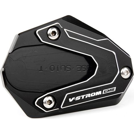 Béquille (noire) Compatible avec V-STORM 800DE 2023 VSTROM 800DE V-strom 800 de CNC pour moto, extension de béquille latérale, porte-clés maxpower (1/4)