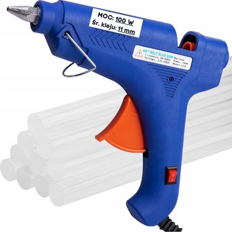 PISTOLA DE PEGAMENTO CALIENTE 100W 11mm PEGAMENTO CALIENTE DE PRECISIÓN 200cm FUERTE