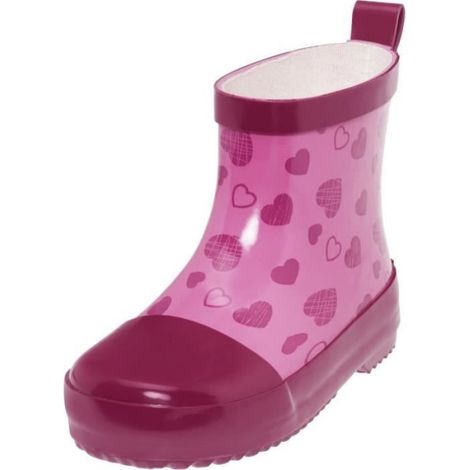 Bottes De Pluie Bébé - Caoutchouc Naturel - Demi-Tige - Réflecteurs Arrière - Imperméables - Taille Unique