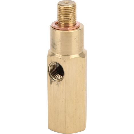 Adaptateur de capteur de pression d'huile 1/8 BSP vers 1/8 NPT avec joint pour conduite d'alimentation du turbocompresseur (1/5)