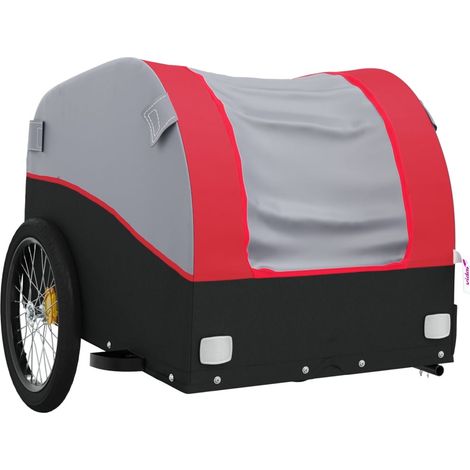 Remorque chariot transport de vélo 30 kg fer Red (1/5)