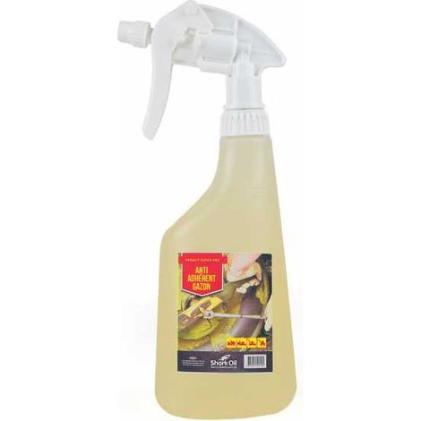 Anti adhérent herbe 650 ml – Formule Super Pro Shark Oil – Réduit l'accumulation d'herbe dans les carters de tondeuses – Performance longue durée (1/5)