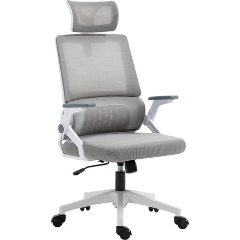 Silla De Oficina Silla De Escritorio Ergonómica Reposacabezas Regulable Reposabrazos Silla Giratoria Regulable En Altura Función Mecedora Soporte Lumbar Malla