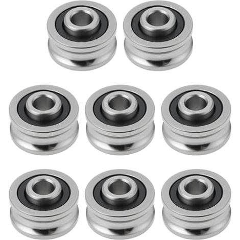 VGOL Lot de 8 Roulements à Billes à Rainure en U SG15 5 X 17 X 8 Mm pour Systèmes Coulissants Convoyeurs Et équipements d'automatisation (1/5)