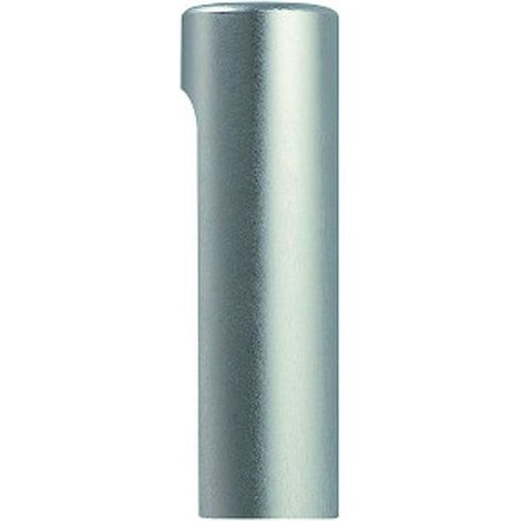 Cache Contemporain aluminium pour fiche EXACTA argent satiné 14 mm - OTLAV