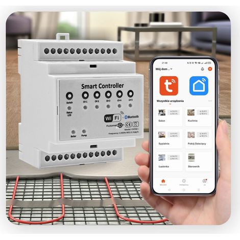 Controlador de calefacción por suelo radiante Wi-Fi Tuya (1/5)