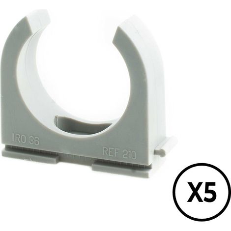 LH Druckwinkel ø 20 mm, grau, 5 Stück