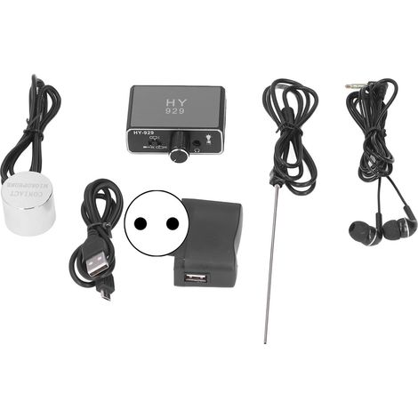 Hochempfindlicher Wasserleckdetektor mit akustischer Einstellung, für Hauswasserleitungen (EU-Stecker, 100-240 V). (1/5)