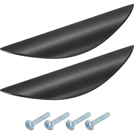 Poignée de porte/meuble (pièces) - Poignée en forme de croissant - Entraxe de 96 mm - Accessoire de meuble caché en alliage de zinc avec vis pour meubles de cuisine,yu