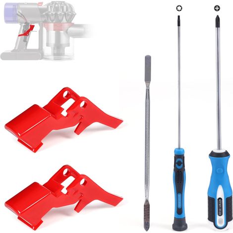Lot de 2 interrupteurs V7 V8 compatibles avec Dyson SV10 SV11 Bouton de rechange V8 Absolute Bouton Accessoire d'aspirateur avec outils de réparation (1/5)