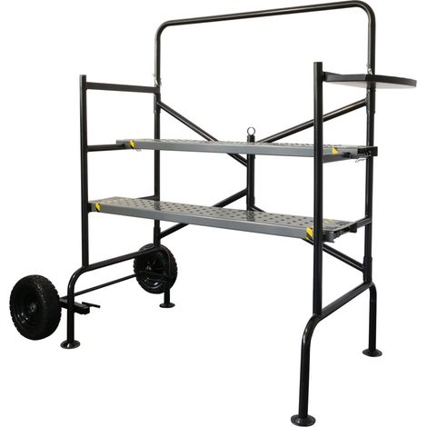 Echafaudage roulant Jardin - hauteur de travail 83cm - Pliable roues increvables - Echafaudage mobile sur roues - 150Kg