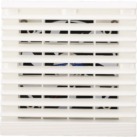 Ventilateur d'Échappement Latéral pour Camping-car 12V - avec Grille à Persiennes, Silencieux, Anti-Odeurs