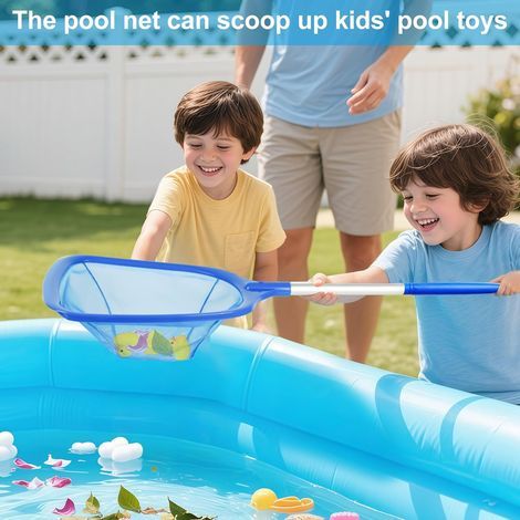 KGC Épuisette de Piscine avec Poignée Réglable - Mailles Ultra Fines - pour Piscines Hors-Sol, Étangs, Jacuzzis - Compatible avec Bestway, Intex et Summer Waves (1/4)