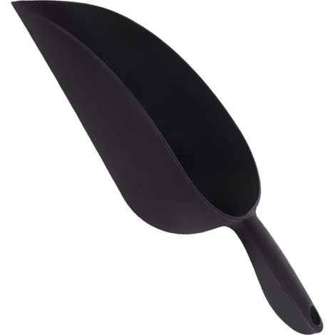 Mini Pelle Ronde Noire en Plastique pour Jardinage, Outil à Main Polyvalent pour Fleurs et Succulentes, Transfert de Terre Parterres de Fleurs (1/5)