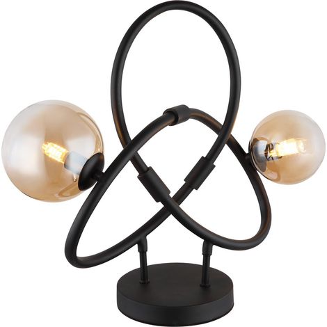 Globo - lámpara de mesa - Tuberius - latón negro - vidrio metal - (1/5)