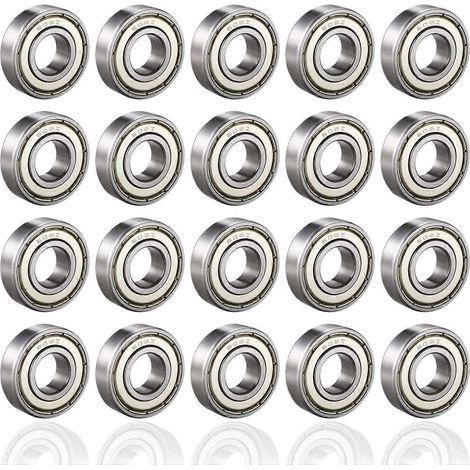 Roulements à billes 608ZZ, ABEC 7, lot de 20 roulements de haute qualité pour roller, skateboard, longboard, waveboard, 8 x 22 x 7 mm (1/4)