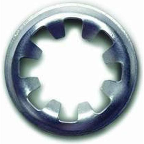 arandela de sujeción rápida. acero. dentada de seguridad. dentado interior radial - mikalor