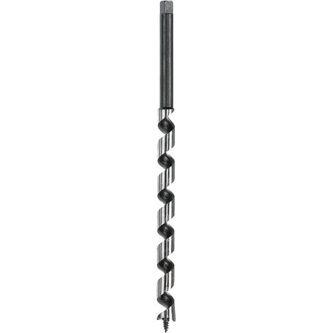 Mèche à Bois Spirale Unique 14mm - Acier Trempé - Perçage Profond 250mm - Pour Poutres Épaisses - Argent (1/5)