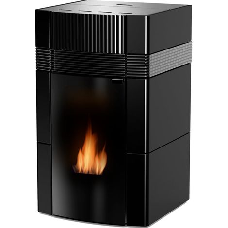 A++ Woody wasserführender Pelletofen 18 kW mit schwarz (1/5)
