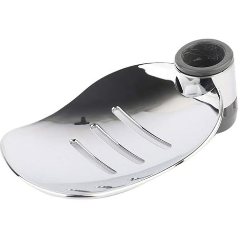 1 Stück silberne Handbrausestange (Porendurchmesser: 25 mm) Seifenschale Kreativer Seifenhalter Praktischer Seifenaufbewahrungshalter Seifenschale