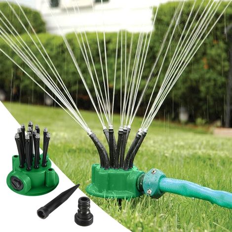 Kindfiber OÜ-Arroseur de Jardin avec Bras Flexibles, 12 Bras Flexibles, arrosage ciblé Parterre et pelouse, économie d'eau (1/5)