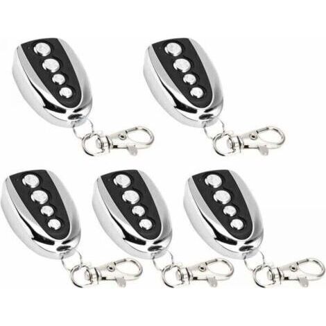 Pack de de 5 ouvre-porte de garage électrique à télécommande, XU, 433 MHz pour clonage de portail, De garage, De clonage électrique universel (1/4)