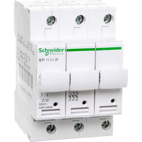 STI 3P 500V 16A verstellbarer Klemm-Sicherungshalter-Trennschalter für DIN-Schiene