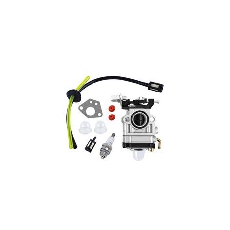 Lot de 1 jeu de Carburateur pour débroussailleuse 52cc 49cc 43cc Carbu Kit avec joint, tuyau, bougie d'allumage et filtre à essence.carburateur debroussailleuse, de Tondeuse à Gazon (1/5)
