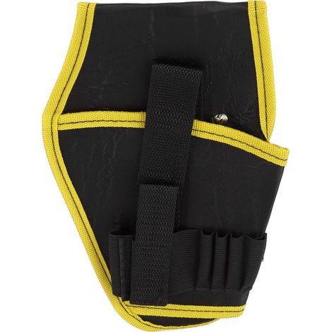 Sacoche porte-outils électrique portable, sac banane multifonction, étui pour perceuse (jaune) (1/5)