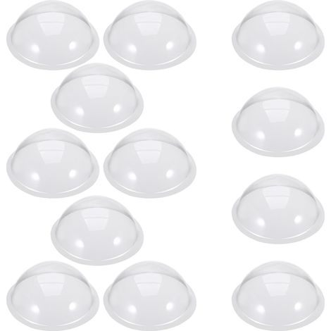 Lot de 12 dômes en plastique transparent à remplir en PVC