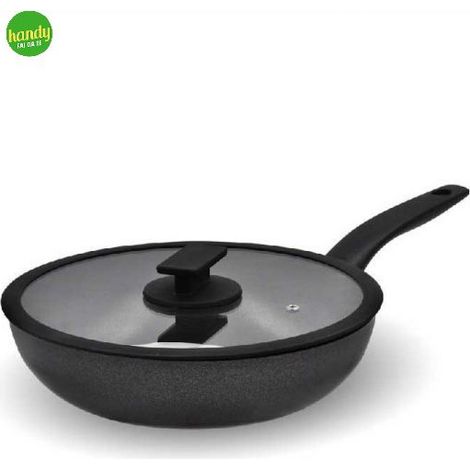 Padella Saltapasta Antiaderente Vulcano con Coperchio in Vetro 26 cm Accademia Mugnano