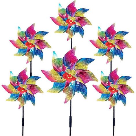 Lot de 6 girouettes scintillantes pour jardin et pelouse (1/5)