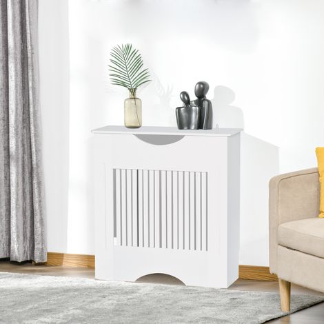 Cache-radiateur à lattes Couvercle de Radiateur en bois Design contemporain adapté pour Salon Salle de Séjour